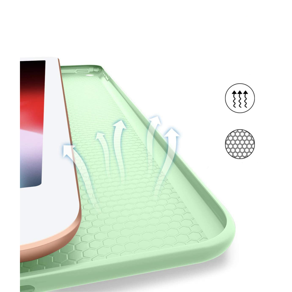Чохол до планшета BeCover Tri Fold Soft TPU Silicone Apple iPad 9.7 2017/2018 A1822/A1823/A1893/A1954 Green (706878) - зображення 4