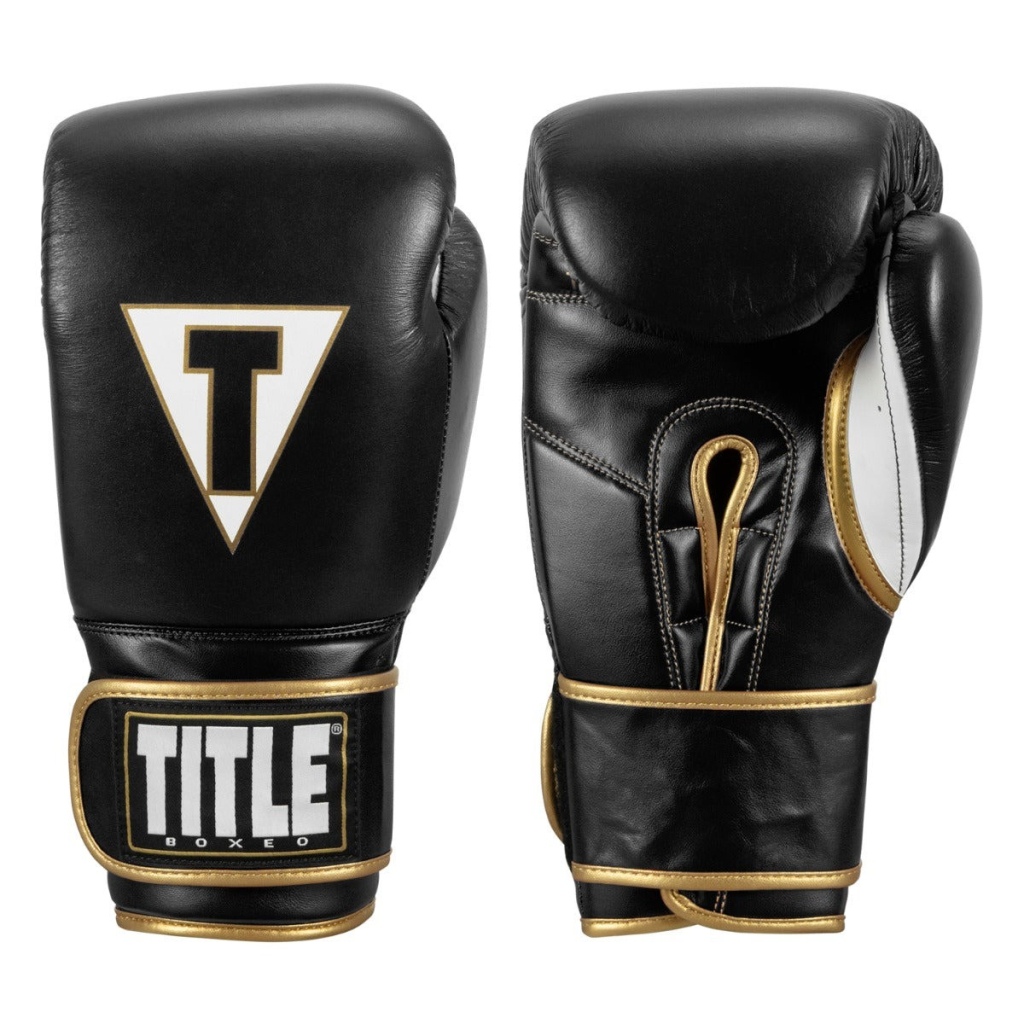 Боксерські рукавички Title Boxeo Mexican Leather Quatro Black/White 12 oz (BATGE4 12 oz BK/WH) - зображення 5