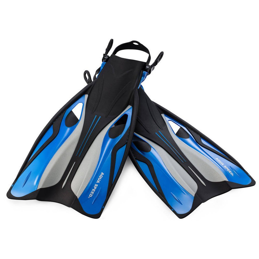 Ласти Aqua Speed Swift 707-11 4763 синій, чорний, сірий 38-41 (5908217647634) - зображення 1