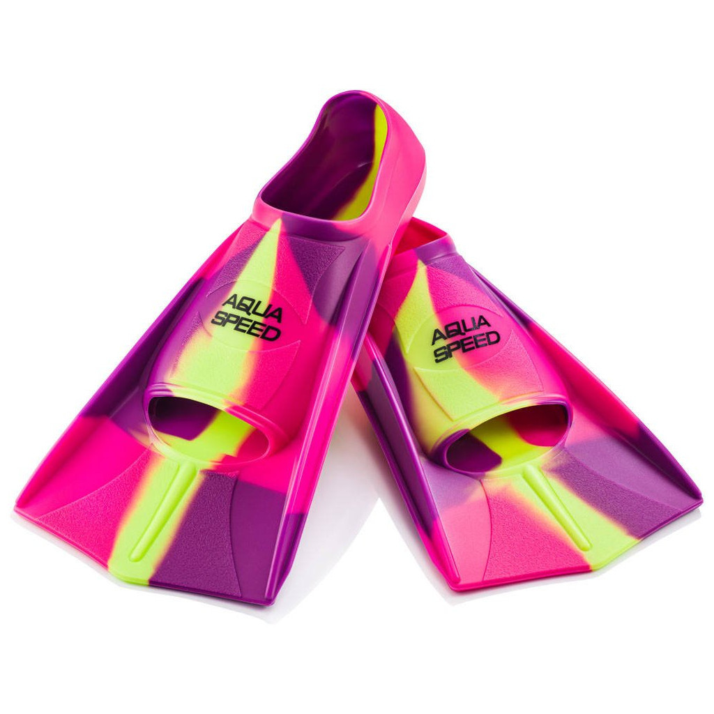 Ласти Aqua Speed Training Fins 137-93 7934 рожевий, фіолетовий, жовтий 39-40 (5908217679345) - зображення 1