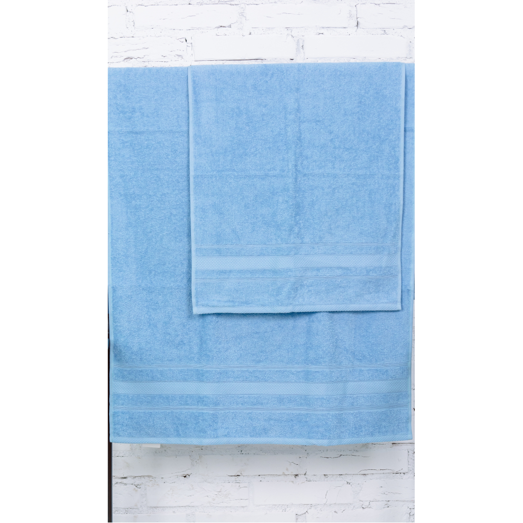 Рушник MirSon набір банних 5072 Elite SoftNess Cornflower 50х90, 70х140 (2200003183108) - зображення 3