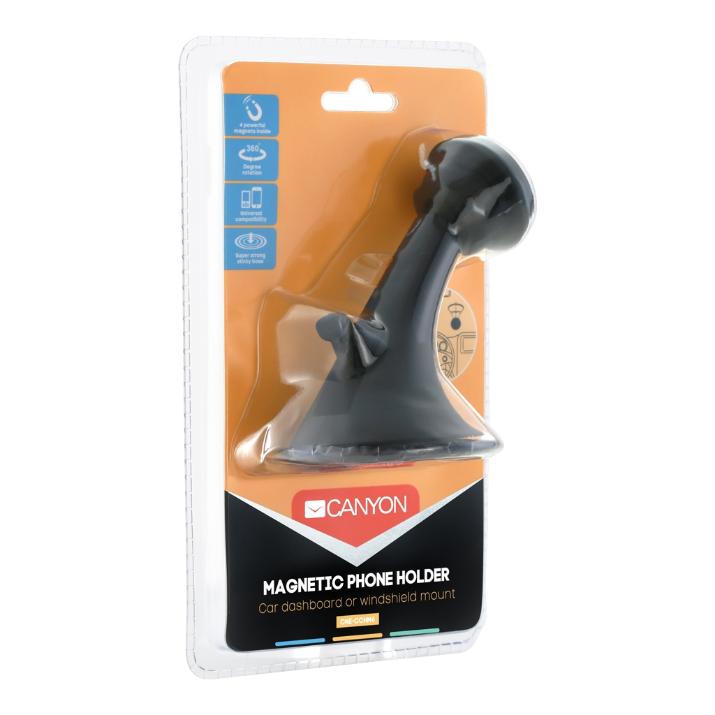 Універсальний автотримач Canyon Front car dashboard magnetic phone holder (CNE-CCHM6) - зображення 4
