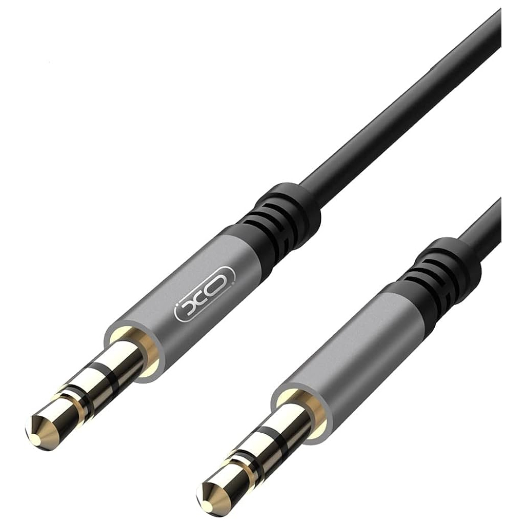 Кабель мультимедійний 3.5mm M to 3.5mm M 1.0m black XO (XO-NB121) - зображення 1