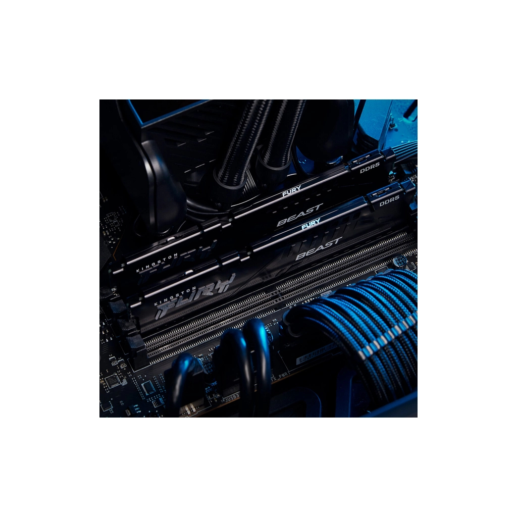 Модуль пам'яті для комп'ютера DDR5 32GB (2x16GB) 5200 MHz Beast AM5 Black Kingston Fury (ex.HyperX) (KF552C36BBEK2-32) - зображення 9