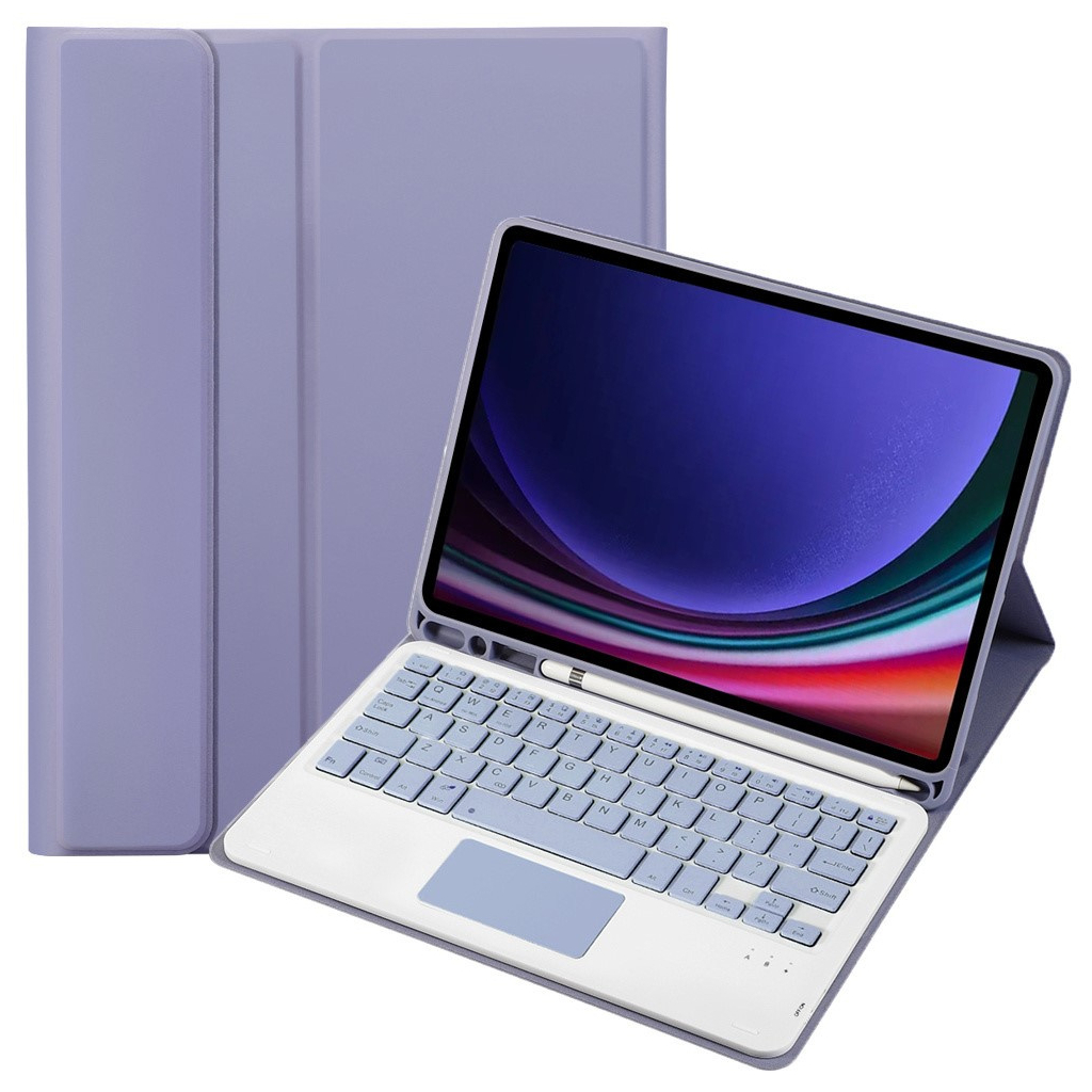 Чохол до планшета BeCover Keyboard+TouchPad Samsung Tab S9 (SM-X710/SM-X716)/S9 FE (SM-X510/SM-X516B) 11.0" Purple (712422) - зображення 2