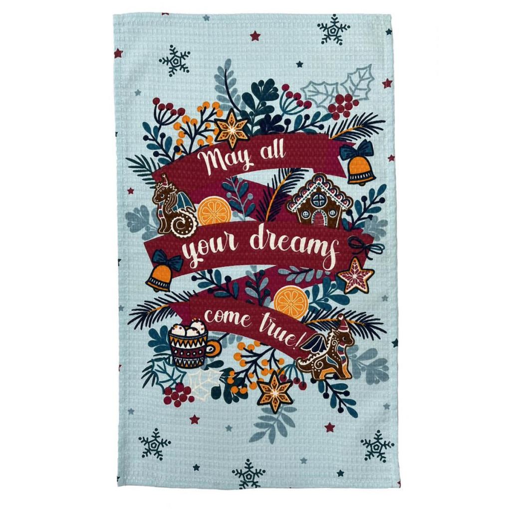 Рушник Прованс вафельний Dream 33х60 см (4823093452619) - зображення 1