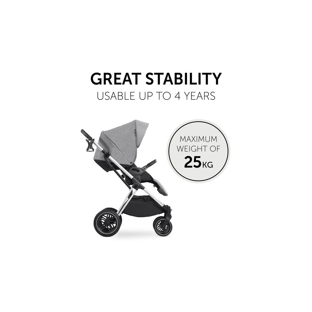 Коляска Hauck 2 в 1 Vision X Set (Melange Grey) (16525-6) - зображення 6