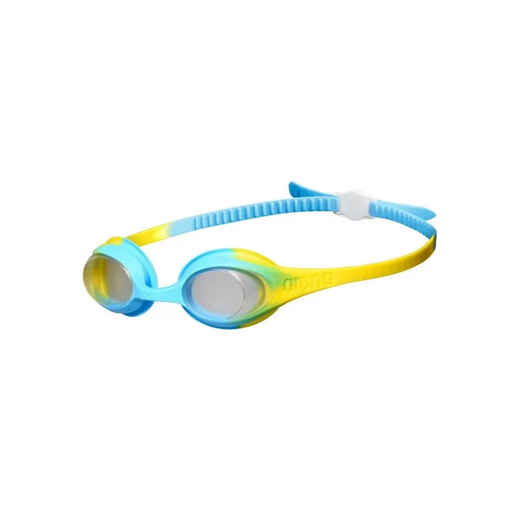 Окуляри для плавання Arena Spider Kids блакитний, жовтий 004310-202 (3468336577615) - зображення 1