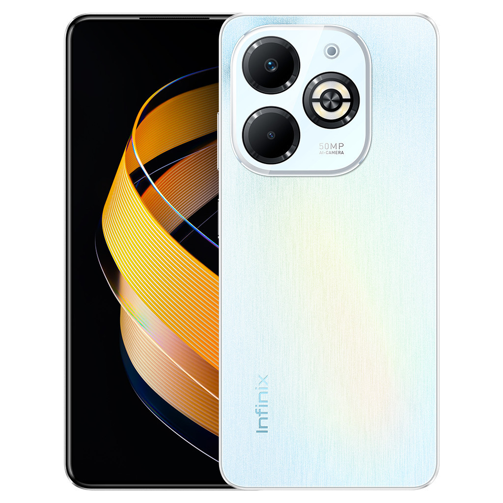 Мобільний телефон Infinix Smart 8 Plus 4/128Gb Galaxy White (4894947012006) - зображення 1