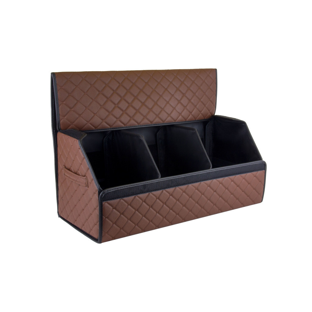 Сумка-органайзер EVAtech ECO L 30x30x65 см коричнева з коричневою ниткою (EHECELZZBB) - зображення 3