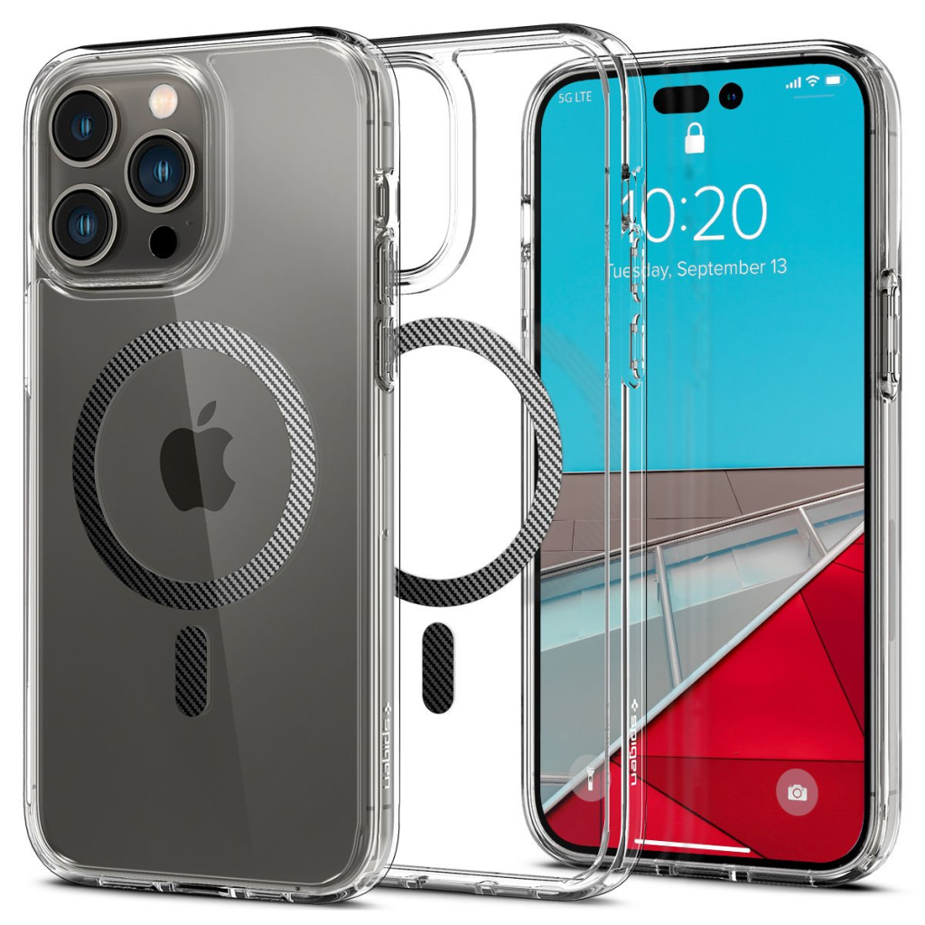 Чохол до мобільного телефона Spigen Apple Iphone 14 Pro Max Ultra Hybrid MagFit, Carbon Fiber (ACS04827) - зображення 3
