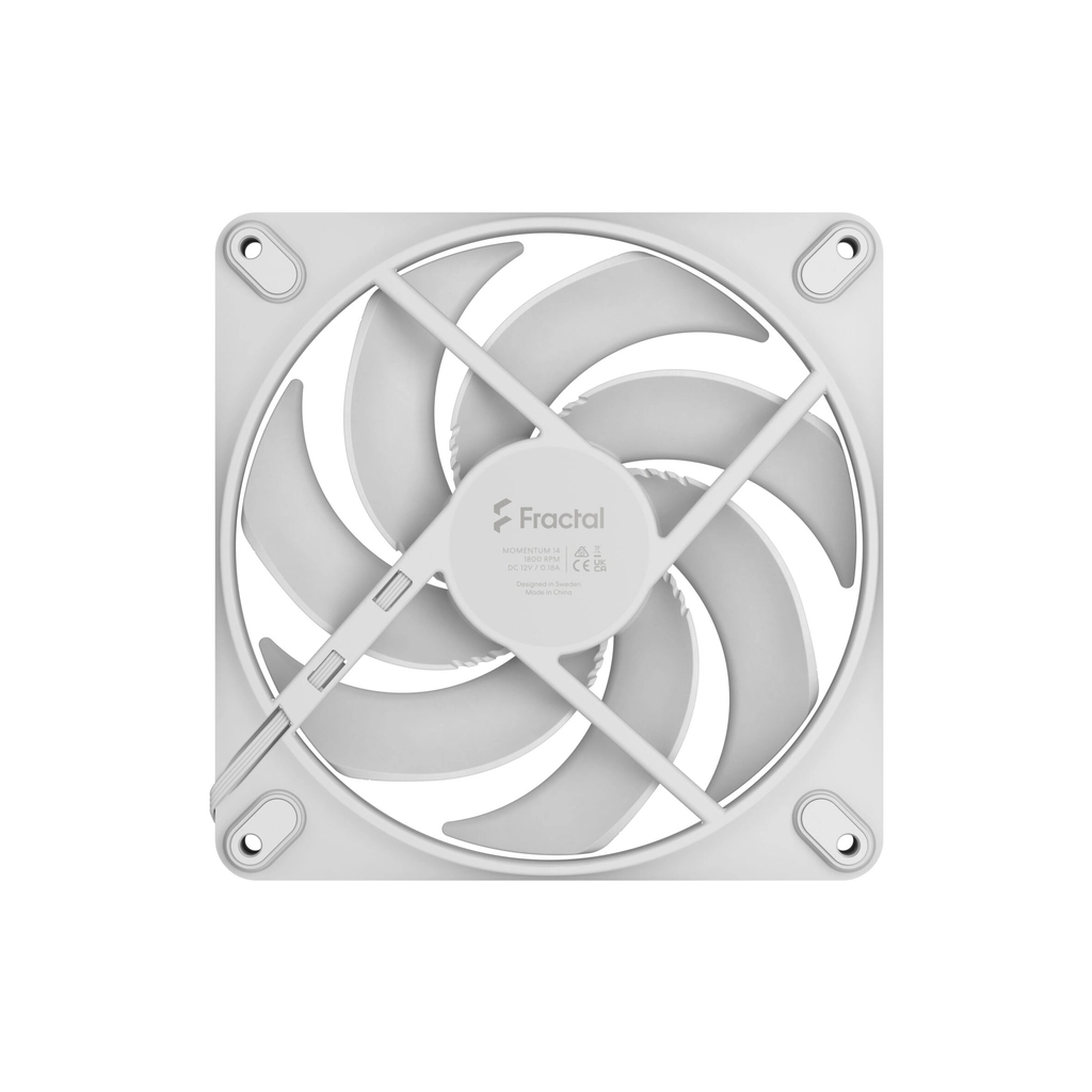 Кулер до корпусу Fractal Design Momentum 14 White (FD-F-MO1-1402) - зображення 4