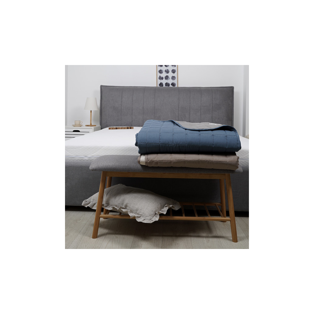 Покривало Viluta стьобане двустороннє Дует Місячне Сяйво 140х210 (дует_м.сяйво_210*140) - изображение 5