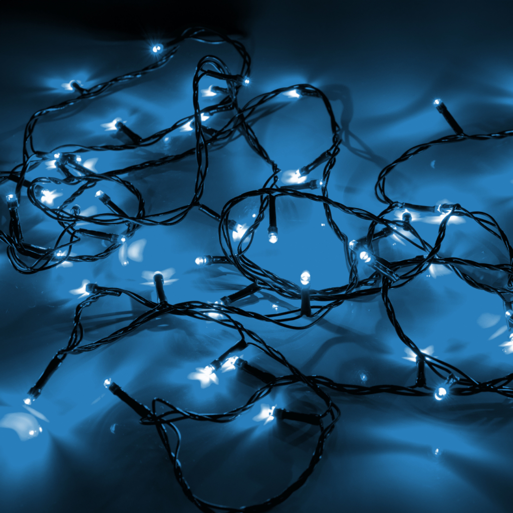 Гірлянда YES! Fun Нитка 70 LED Холодно-біла 4.9 м 8 режимів Мерехтіння (974836) - зображення 3