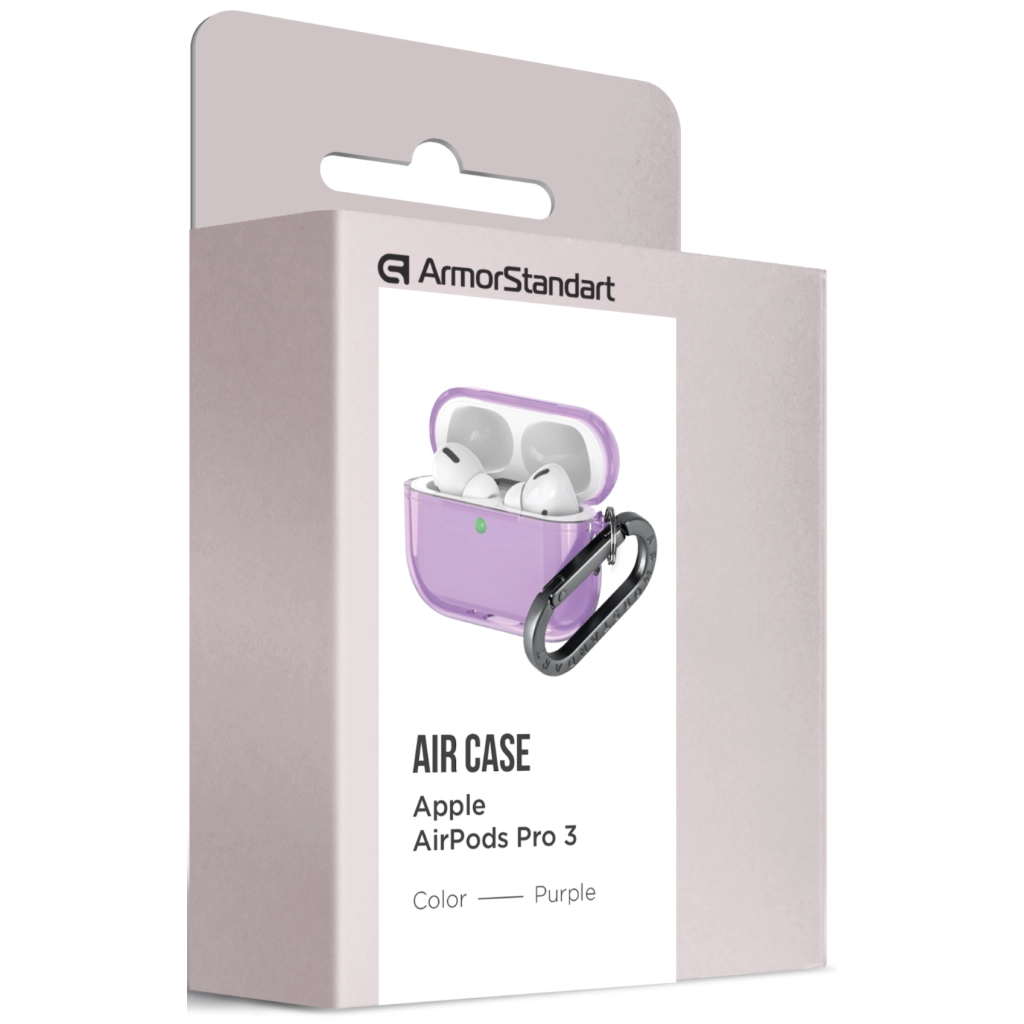 Чохол для навушників Armorstandart Air для Apple Airpods Pro 3 Purple (ARM88269) (ARM88269) - зображення 3
