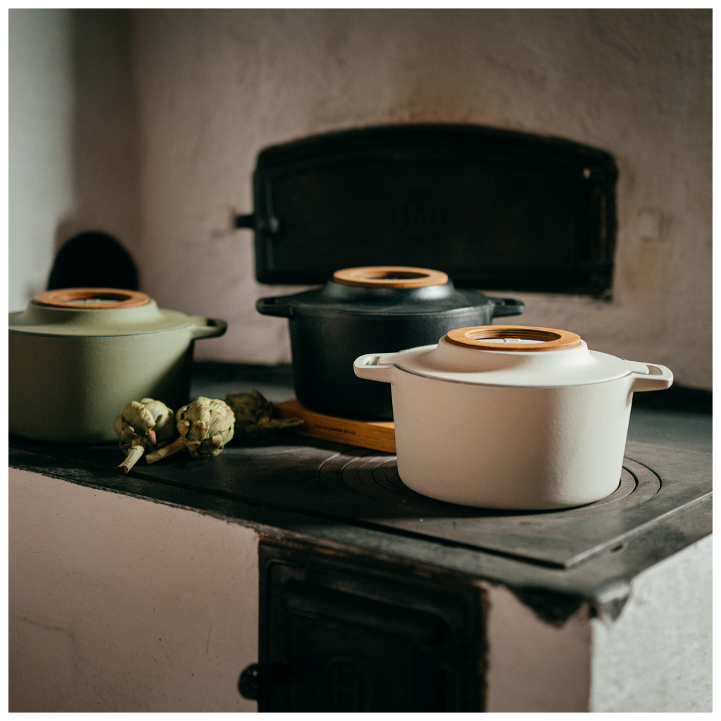 Каструля Fiskars Norden Limited Colour Edition чавунна 4 л колір береза (1071127) - зображення 9