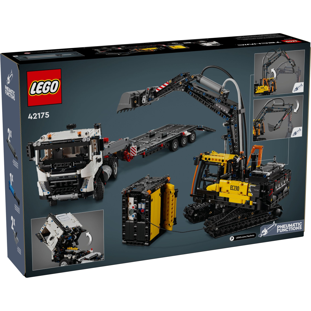 Конструктор LEGO Technic Вантажівка Volvo FMX і Електричний екскаватор EC230 (42175) - зображення 9