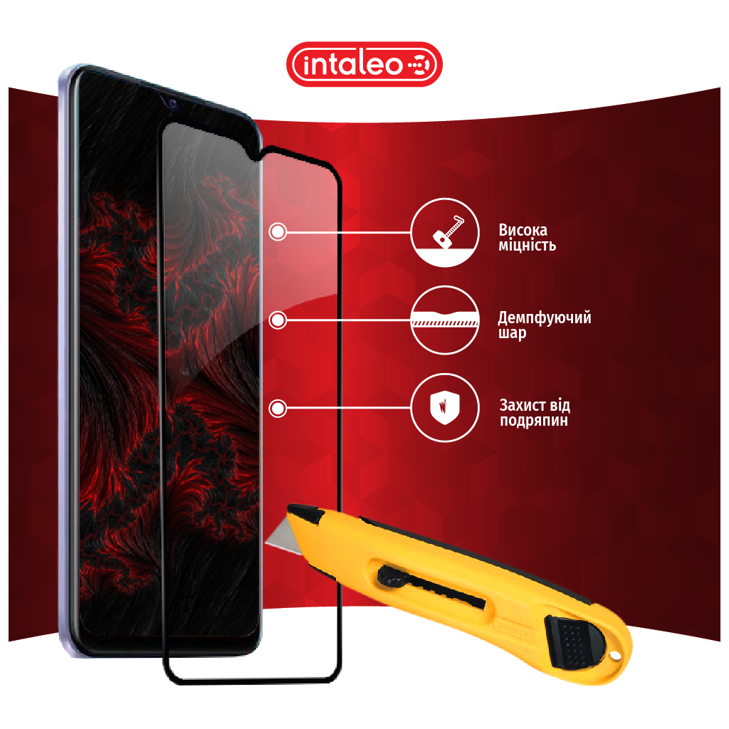 Скло захисне Intaleo Full Glue Vivo Y21S Black (1283126527012) - зображення 5