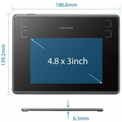 Графічний планшет Huion Inspiroy H430P - зображення 3