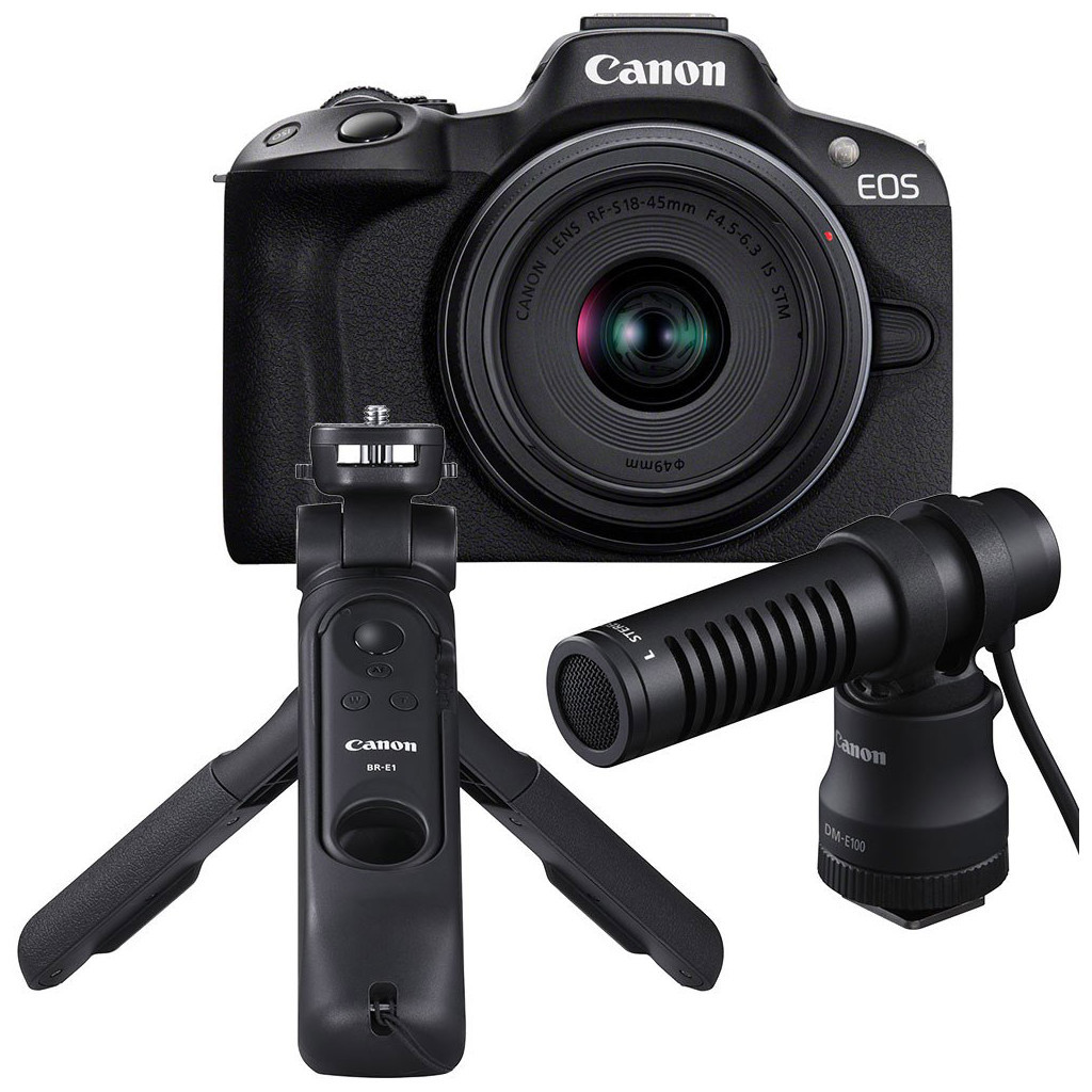 Цифровий фотоапарат Canon EOS R50 + RF-S 18-45 IS STM Black Creator Kit (5811C036) - зображення 2