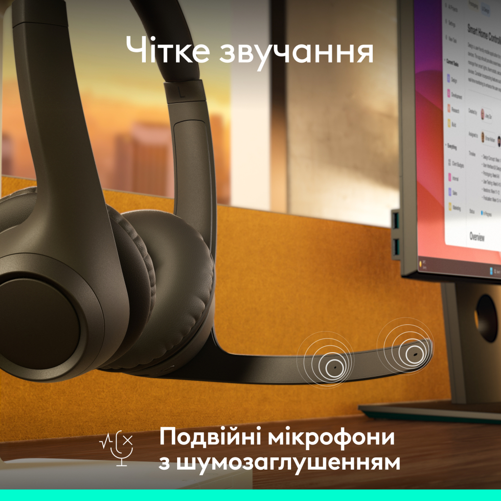 Навушники Logitech Zone 305 for Business Wireless/Bluetooth UC Black (981-001453) - зображення 9