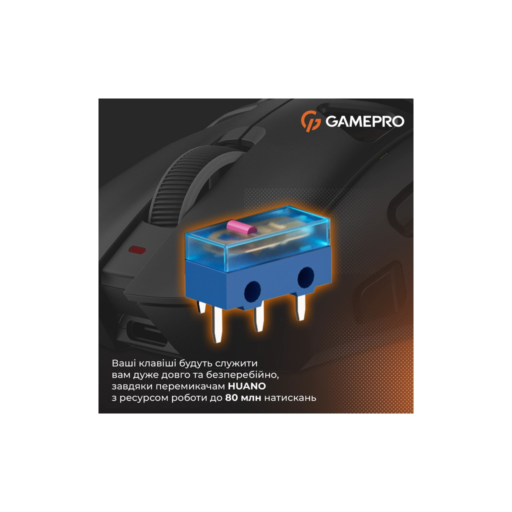 Мишка GamePro Genesis Spider Wireless/Bluetooth/USB Black (GM870B) - зображення 11