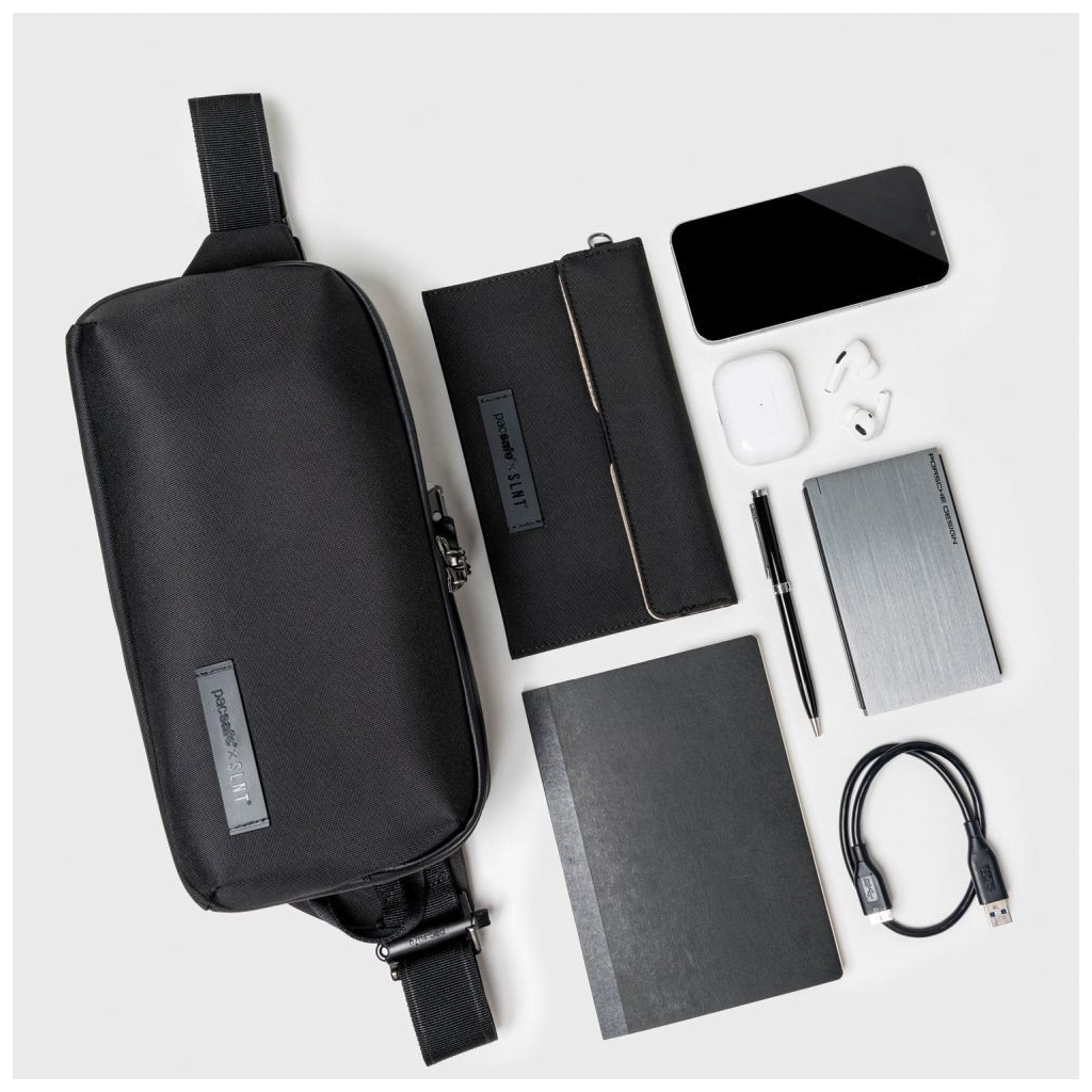 Сумка Pacsafe x SLNT pocket sling Чорна (83102100) - зображення 9