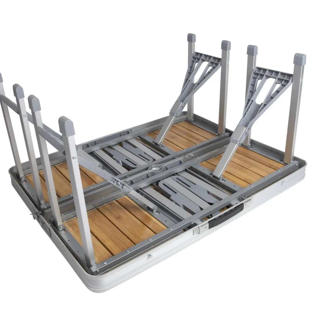 Туристичний стіл Bo-Camp Bamboo Brown/Silver (1404800) - зображення 5