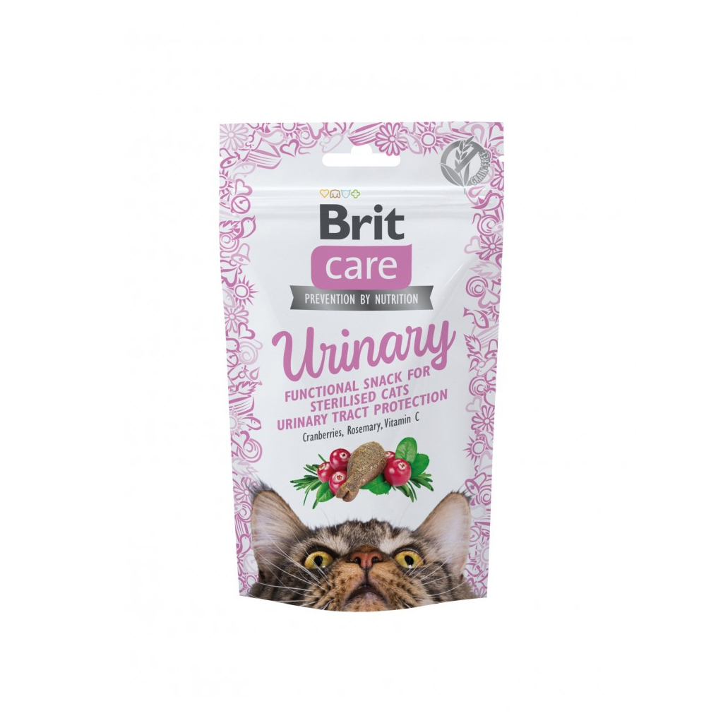 Ласощі для котів Brit Care Cat Snack Urinary з індичкою 50 г (8595602555758) - изображение 1