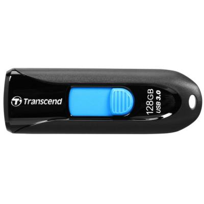 USB флеш накопичувач Transcend 128GB JetFlash 790 Black USB 3.0 (TS128GJF790K) - зображення 1