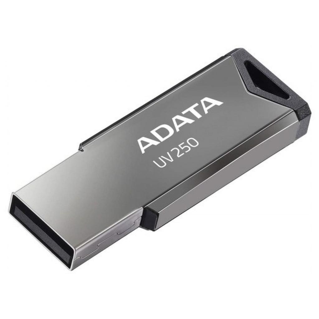 USB флеш накопичувач ADATA 32GB UV250 Metal Black USB 2.0 (AUV250-32G-RBK) - зображення 2