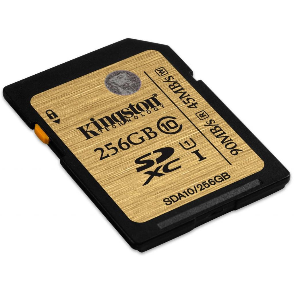 Карта пам'яті Kingston 256GB SDXC class 10 UHS| U1 (SDA10/256GB) - зображення 2