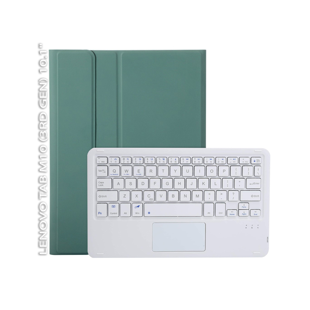 Чохол до планшета BeCover Keyboard+TouchPad Lenovo Tab M10 (3rd Gen) TB-328F 10.1" Dark Green (712389) - зображення 1