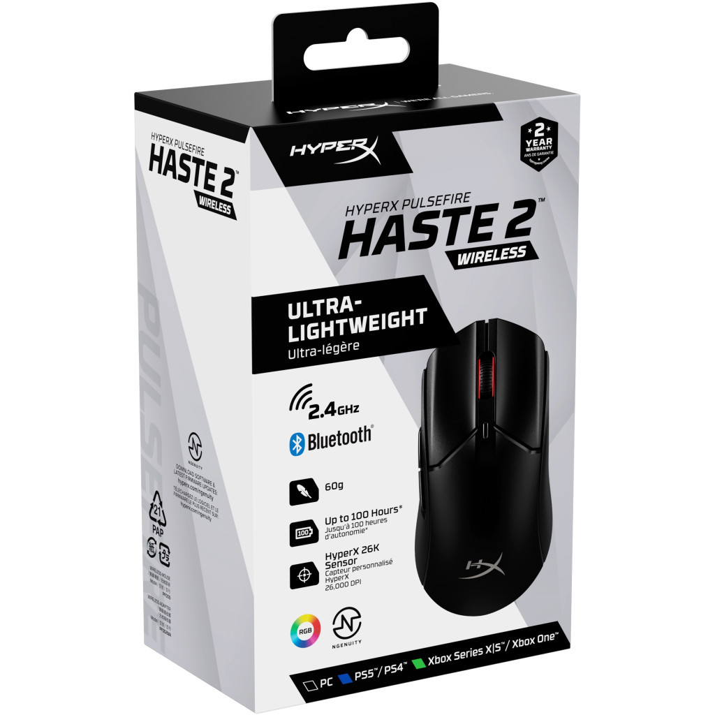 Мишка HyperX Pulsefire Haste 2 Wireless Black (6N0B0AA) - зображення 10