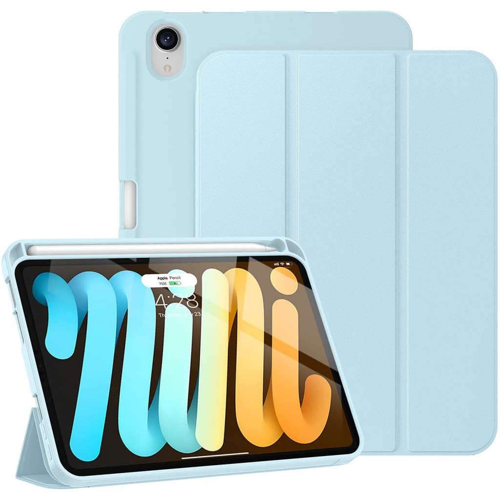 Чохол до планшета BeCover Soft TPU Pencil Apple iPad mini 6 2021 Light Blue (706757) - зображення 1