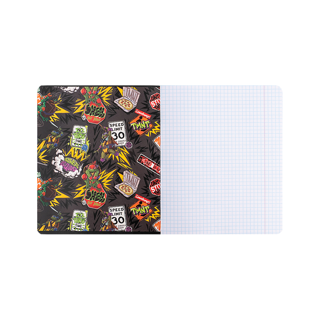 Зошит Kite Ninja Turtles, 18 аркушів, клітинка (NT24-236) - изображение 2