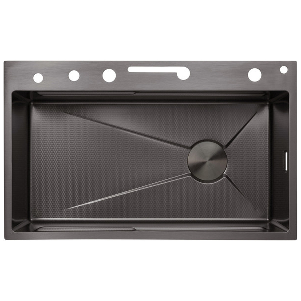 Мийка кухонна Kroner SchwarzeSET7546ARTHM (CV033375) - зображення 1