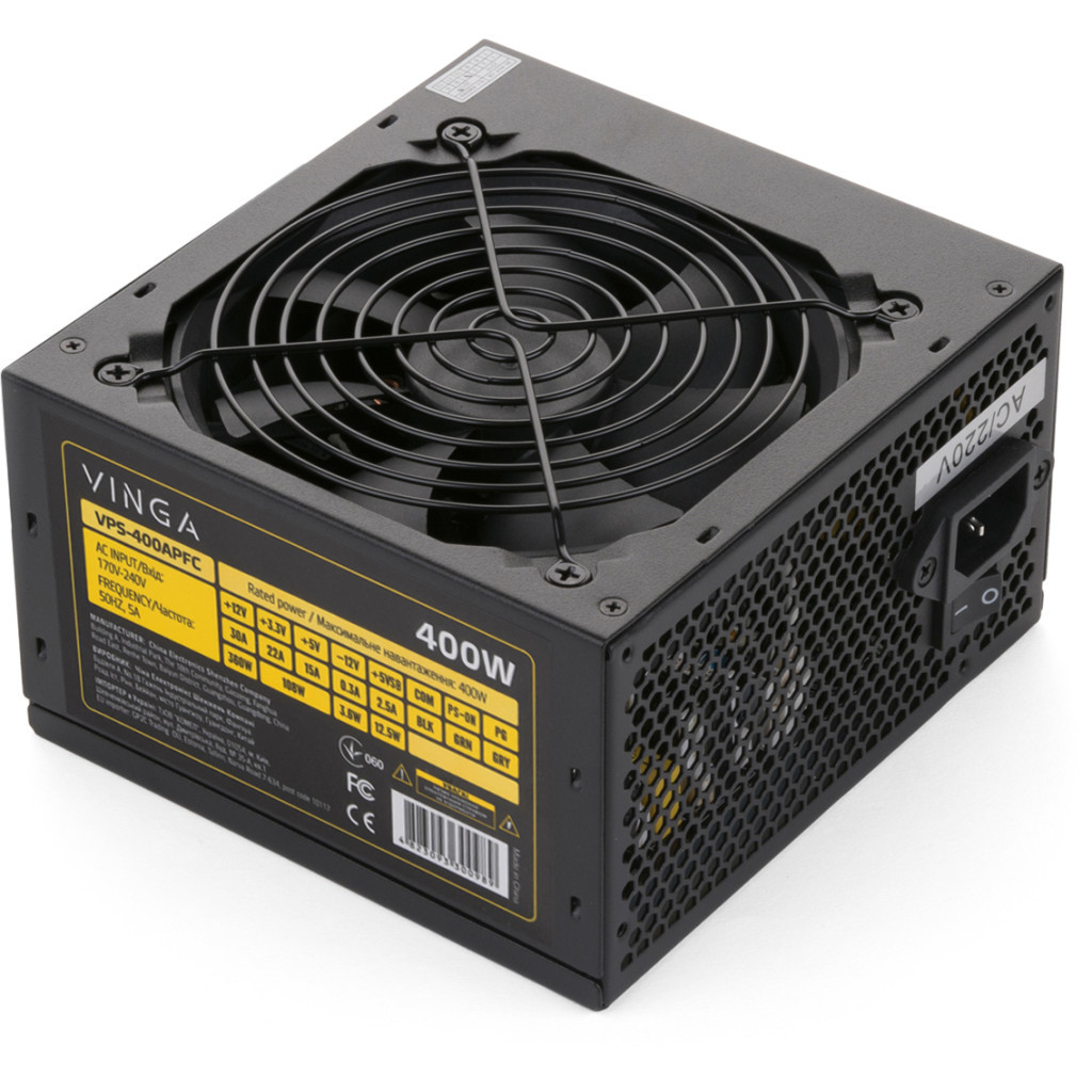 Блок живлення Vinga 400W (VPS-400APFC) - зображення 4
