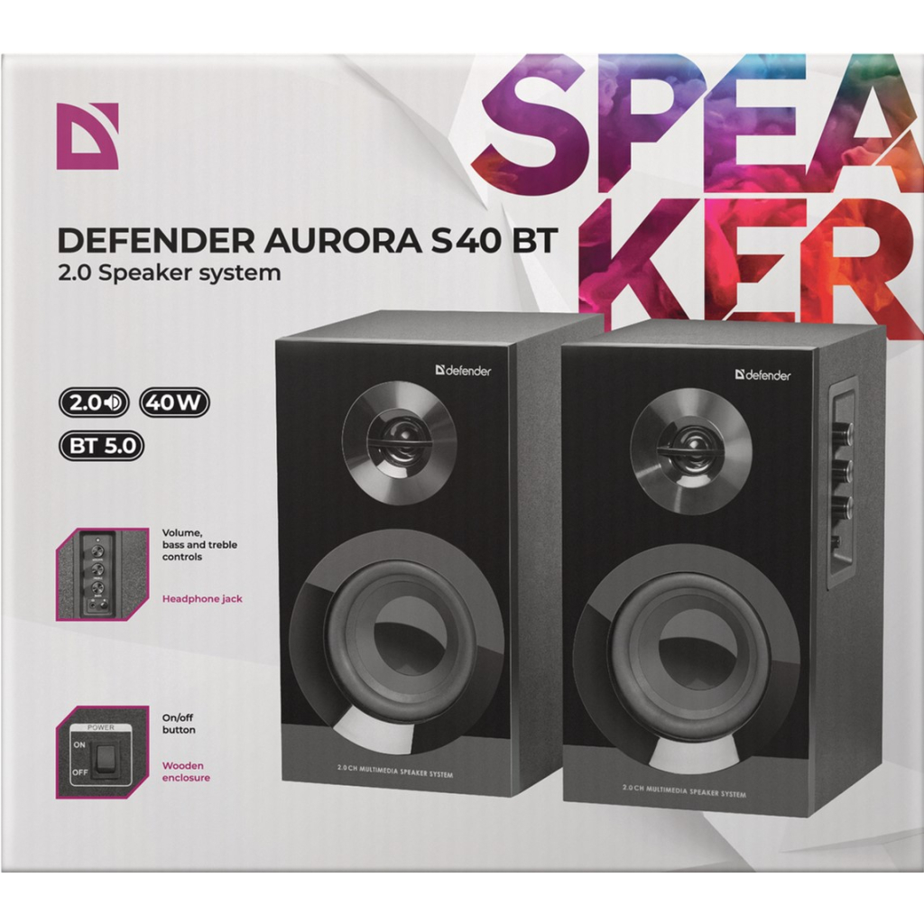 Акустична система Defender Aurora S40 Bluetooth Black (65240) - зображення 5