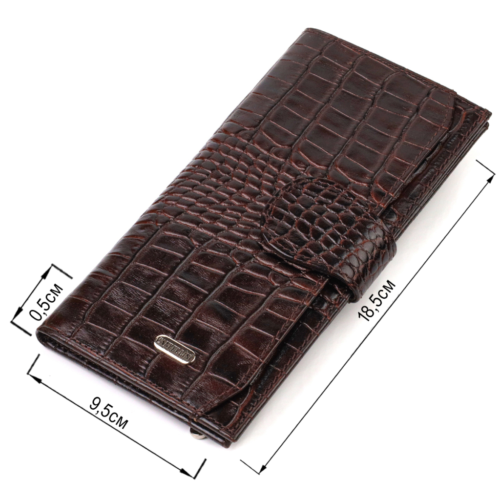 Гаманець Canpellini З натуральної шкіри Коричневий (21917) - зображення 3