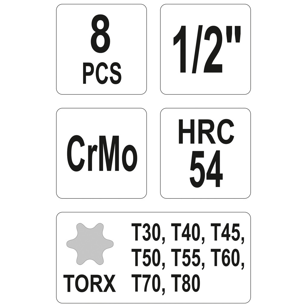 Набір головок Yato YT-1065 - зображення 2
