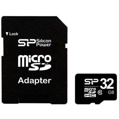 Карта пам'яті Silicon Power 32Gb microSDHC class 10 (SP032GBSTH010V10-SP) - зображення 1