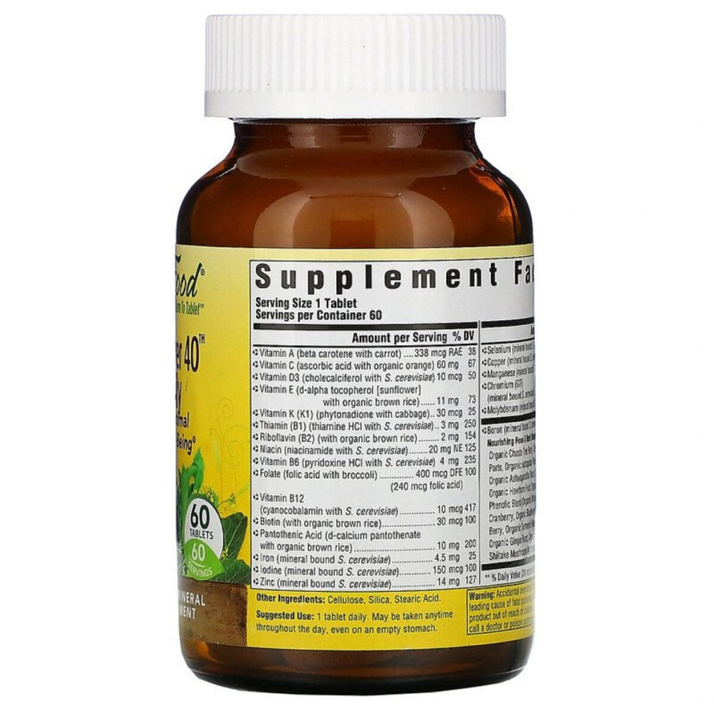 Вітамінно-мінеральний комплекс MegaFood Мультивітаміни для жінок 40+, Women Over 40 One Daily, 60 таблеток (MGF-10266) - зображення 2