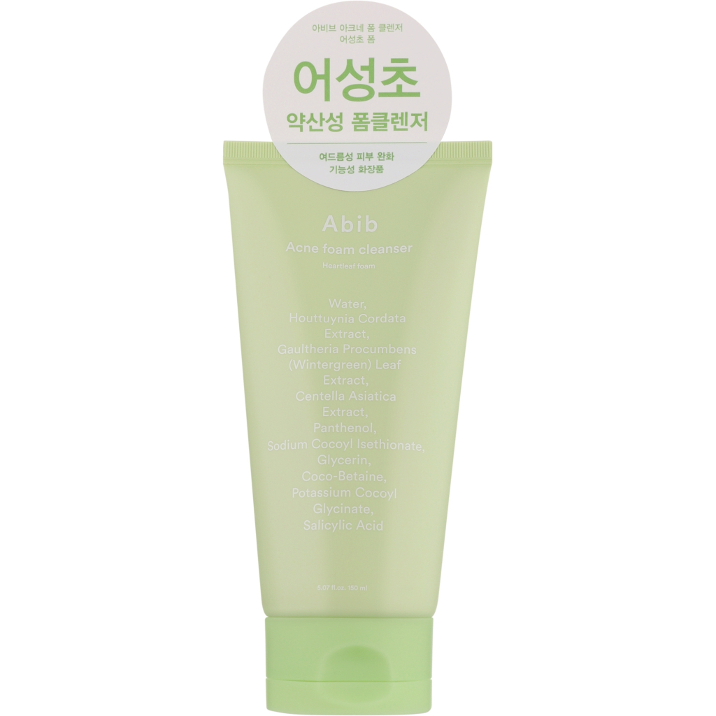Пінка для вмивання Abib Acne Foam Cleanser Heartleaf Foam 150 мл (8809864769229) - зображення 1