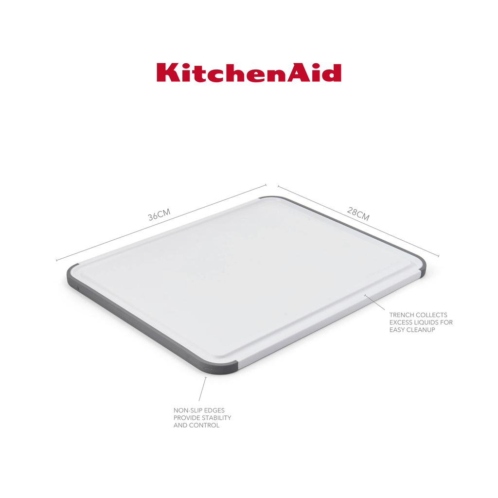 Дошка для нарізання KitchenAid Universal, двостороння, 35,5 х 28 х 1 (KEG700NOSMGA) - зображення 5