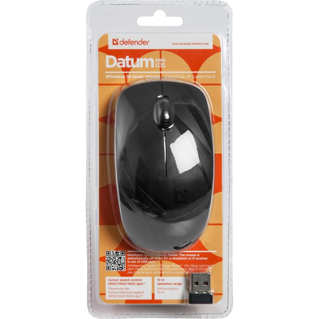 Мишка Defender Datum MM-035 Black (52035) - зображення 6