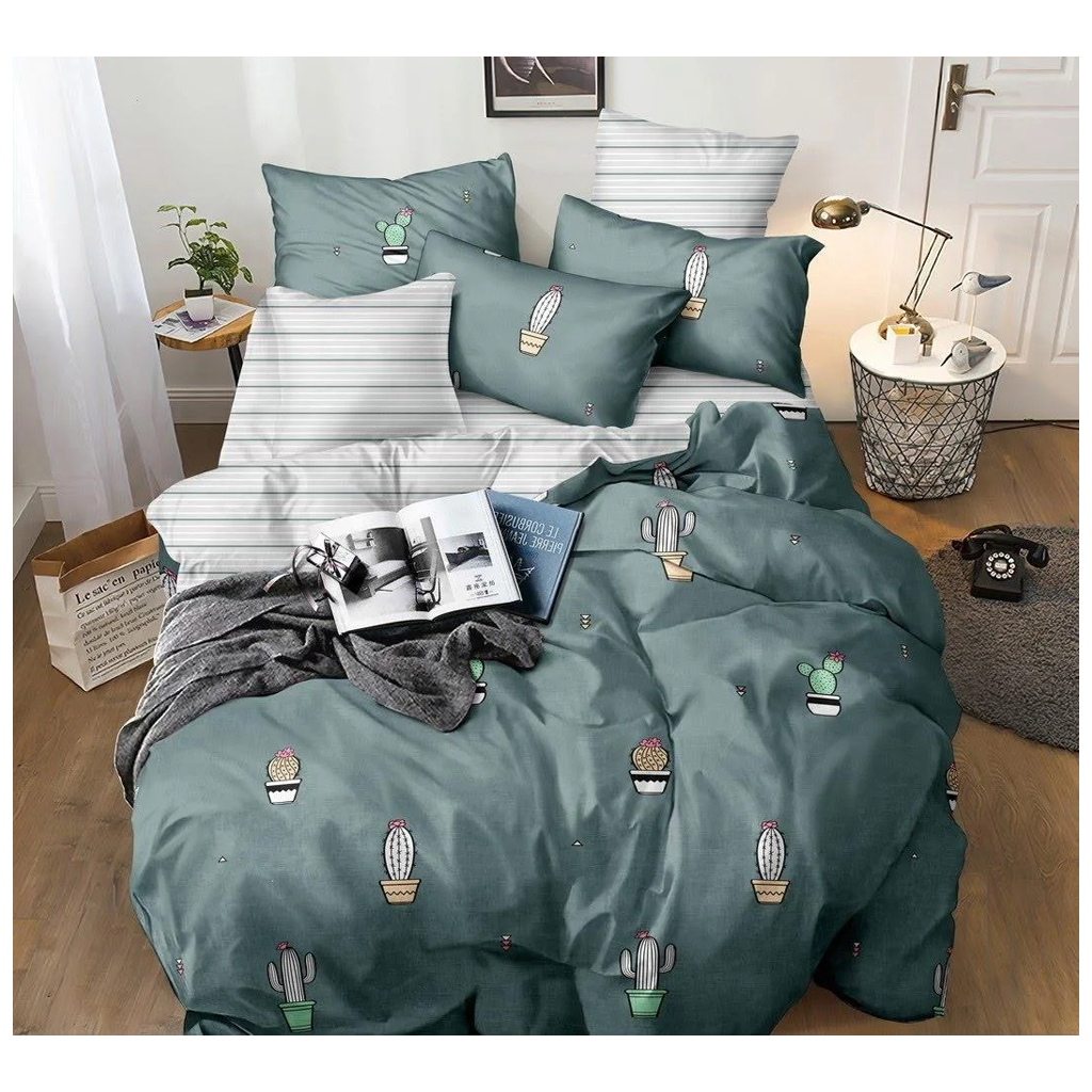 Постільна білизна MirSon Сатин Premium 22-1155 Franket Євро (2200001981386) - изображение 1