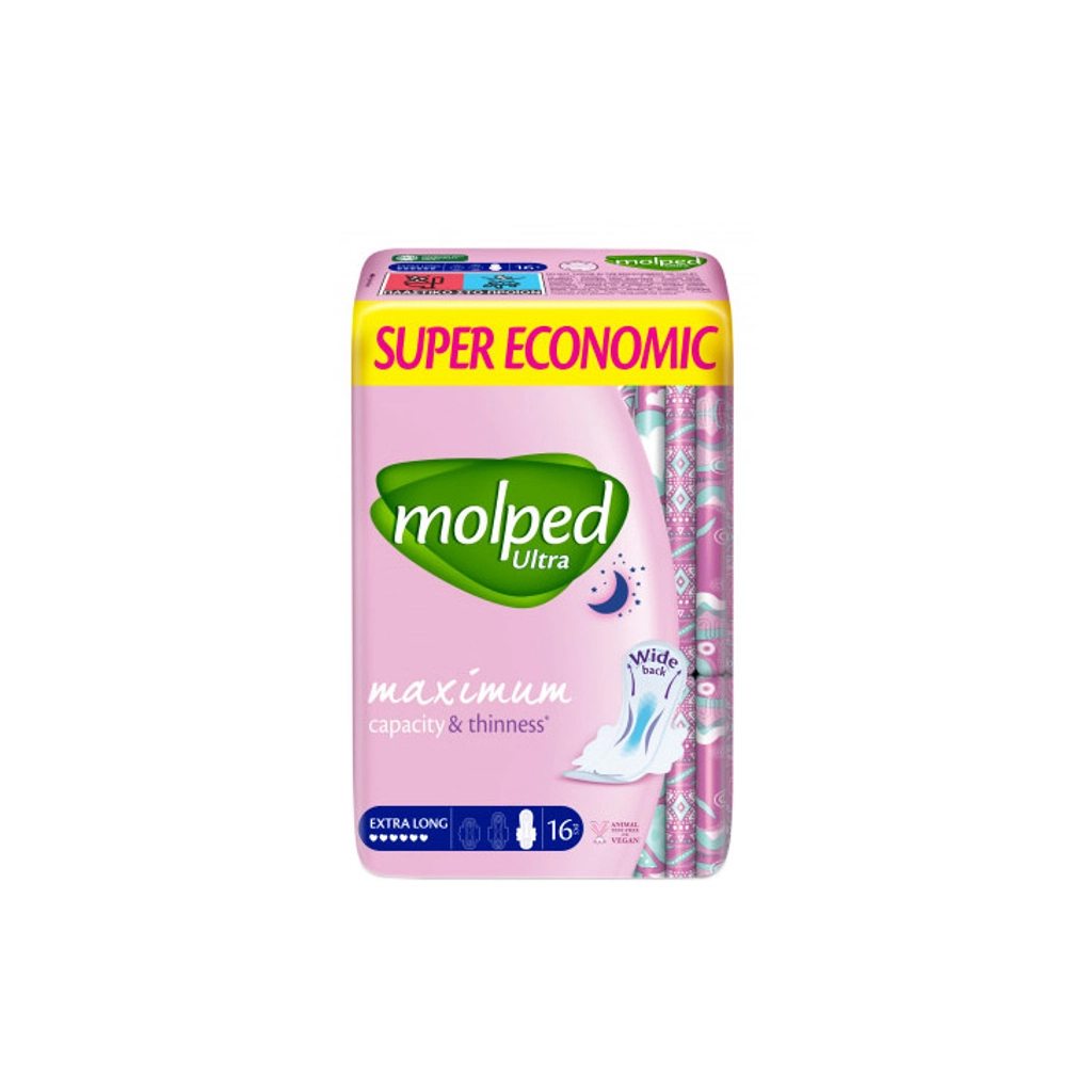 Гігієнічні прокладки Molped Ultra Night 6 крапель 16 шт. (8690536829118) - зображення 1