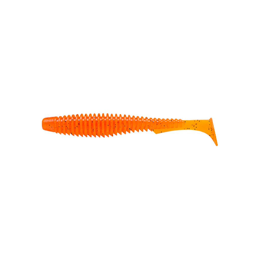 Силікон рибальський FishUP U-Shad 2" 049 - Pumpkin Orange/Black (10шт/уп) (1864.02.29) - зображення 1