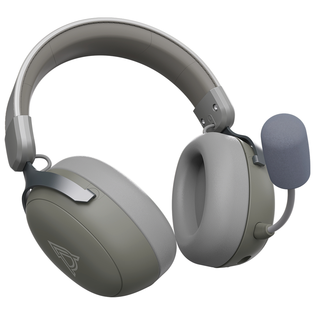 Навушники Ajazz AHM08 MAX 3-Mode Grey (AHM08-MAX-GW) - зображення 5